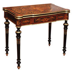 Antique French Napoleon III  Console  Game Table