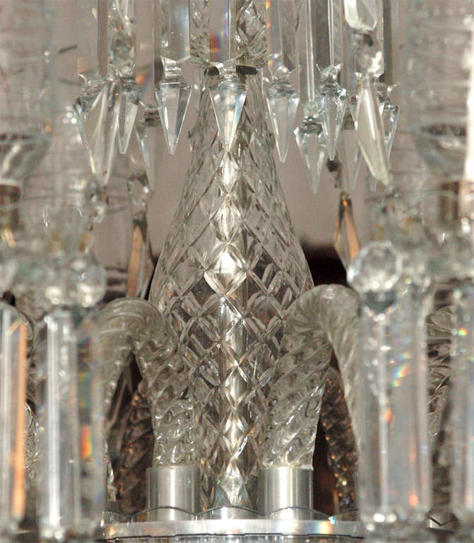 Antique Lead Crystal Old New Orleans Chandelier For Sale at 1stDibs