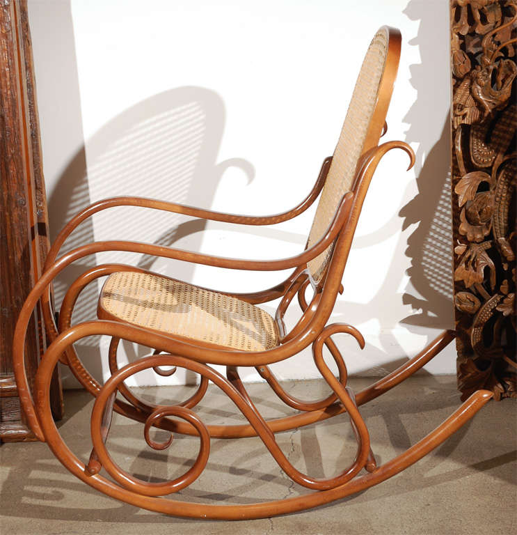 Rare Thonet bentwood rocking chair, 