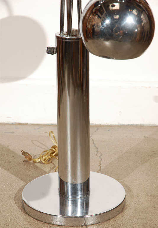 Mid Century 5 Tiered Chrome Floor Lamp