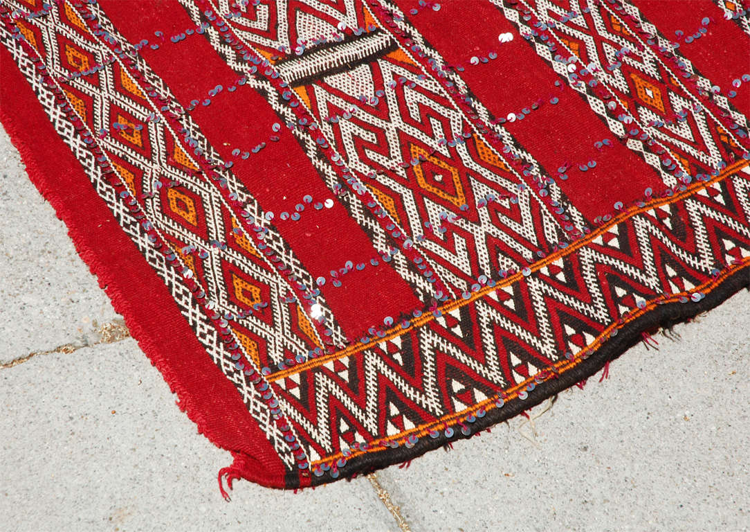 Moroccan Tribal Wedding Rug with Sequins North Africa For Sale at