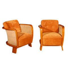 Pair of Hungarian Modernist Chairs by Lajos Kozma