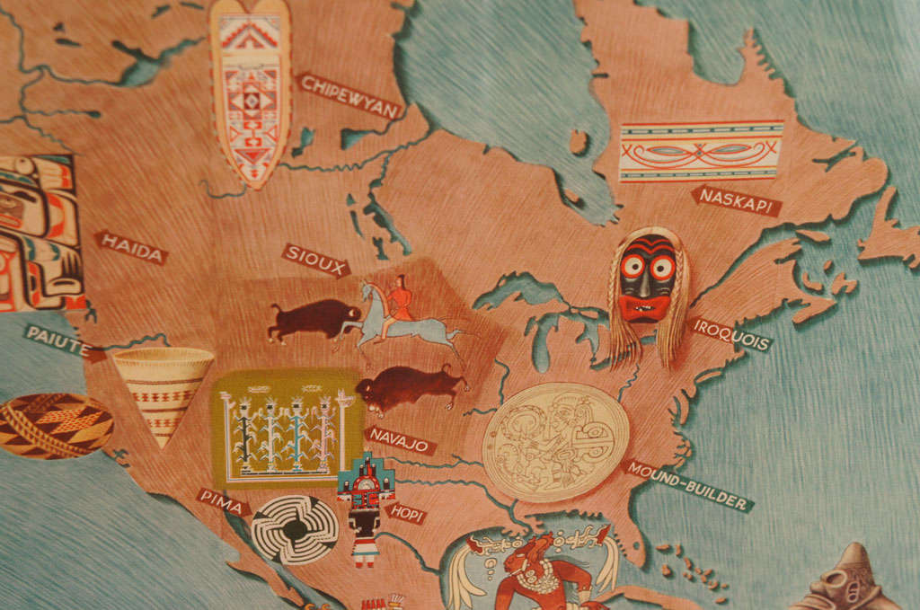 A Set of Four Miguel Covarrubias Pacific Maps 1