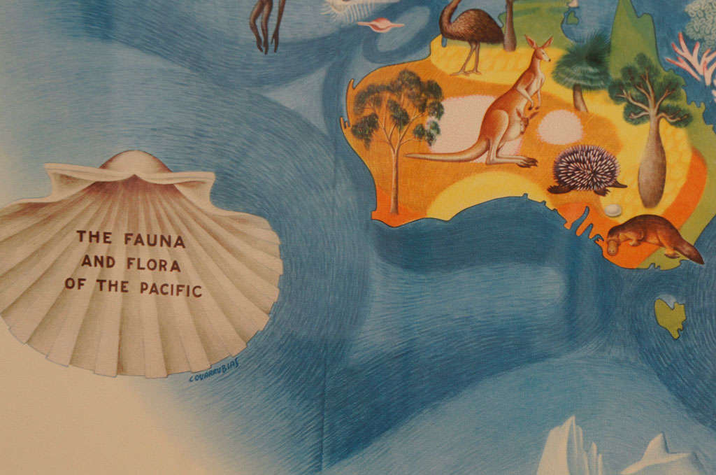 A Set of Four Miguel Covarrubias Pacific Maps 2