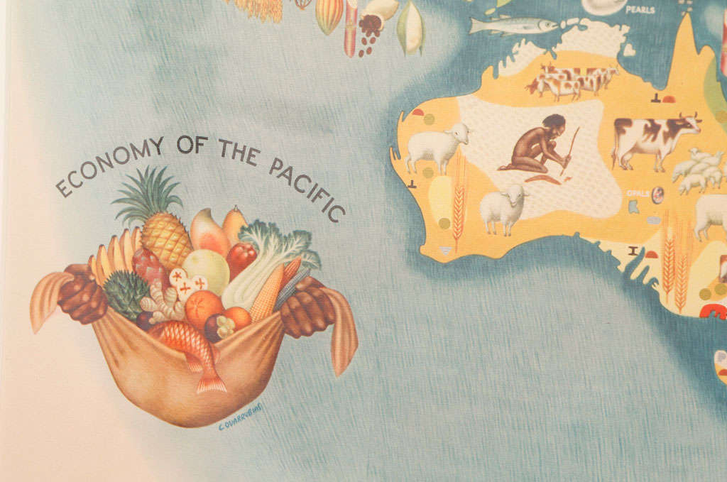 A Set of Four Miguel Covarrubias Pacific Maps 4