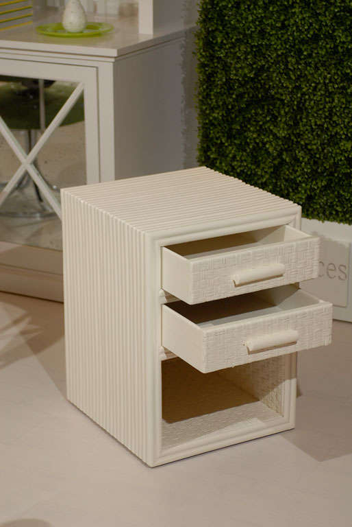 Pair of Ribbed End Tables 2