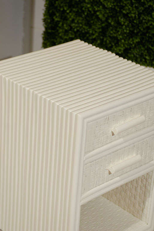 Pair of Ribbed End Tables 4