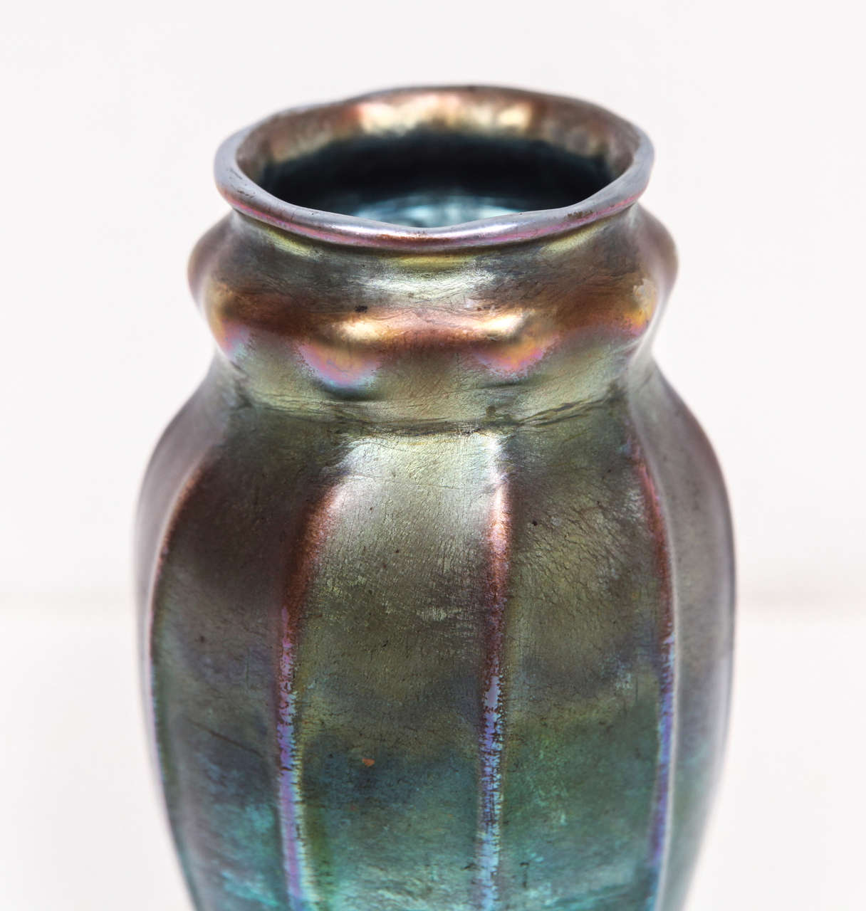 Petite L.C. Tiffany Favrile Vase In Excellent Condition In Los Angeles, CA