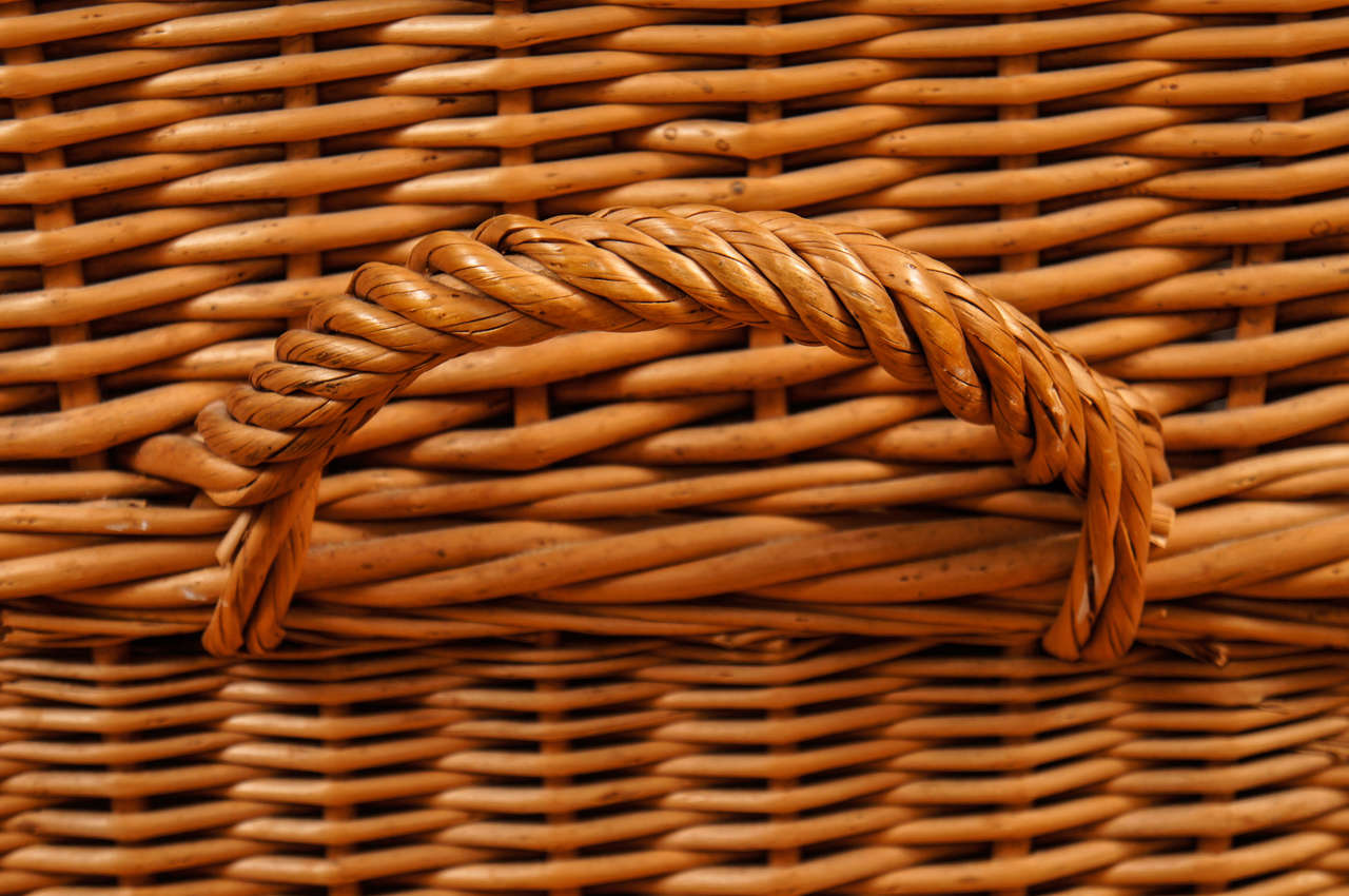 Mid-20th Century Wicker Chest