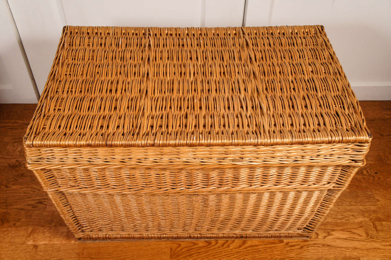 Wicker Chest at 1stDibs