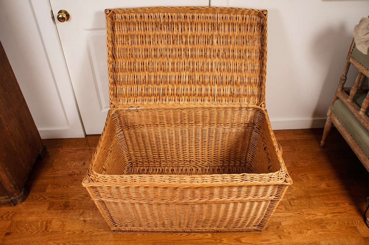 Wicker Chest at 1stDibs