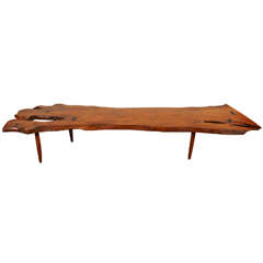 A Magnificent Coffee Table In The Taste Of George Nakashima