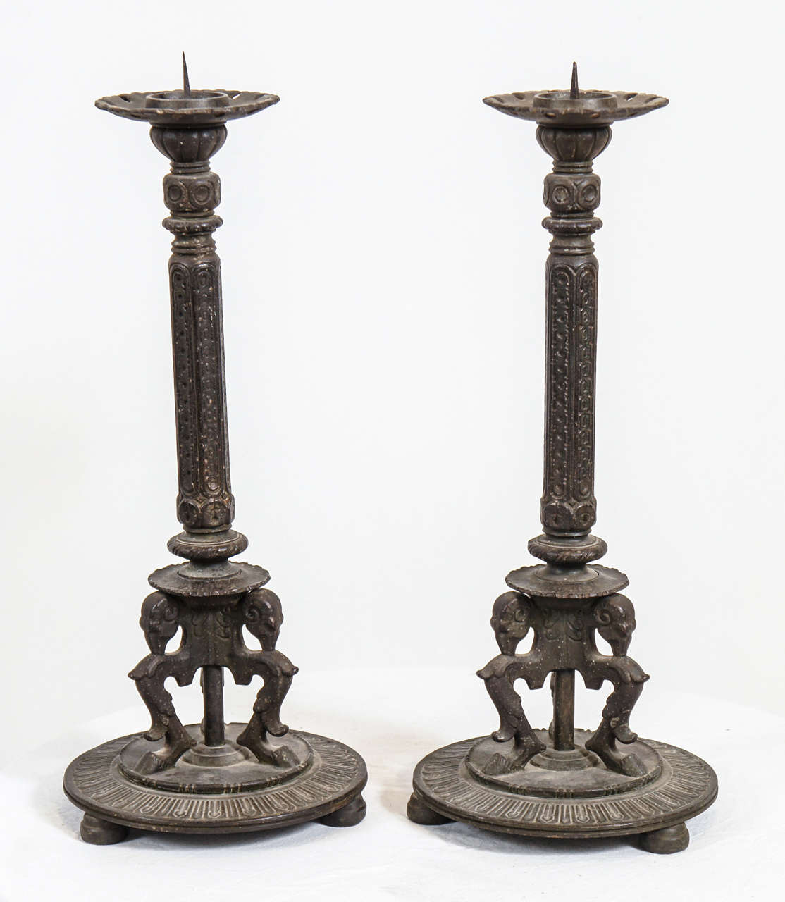 Pair Oscar Boch candlesticks