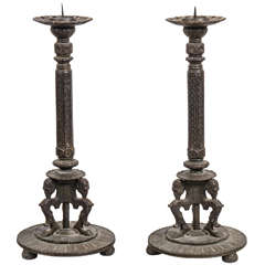Pair Oscar Boch candlesticks