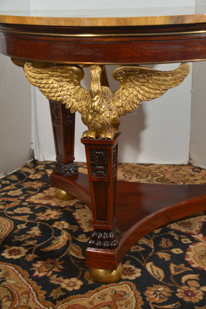 French 19th C  Empire Center Table