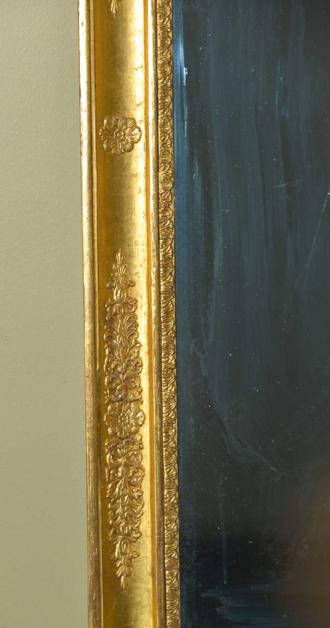 19th Century 19th c Regency  water gilt mirror
