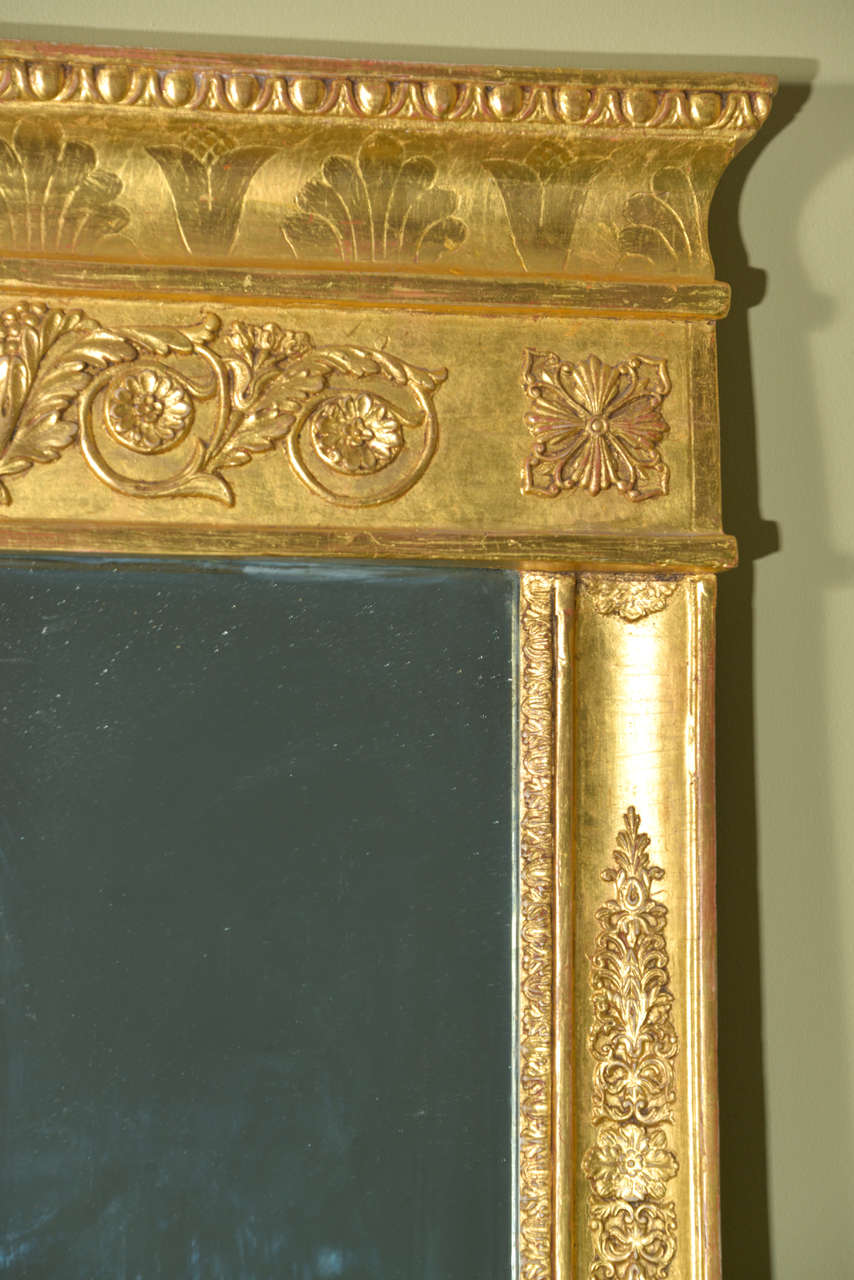 19th c Regency  water gilt mirror 1