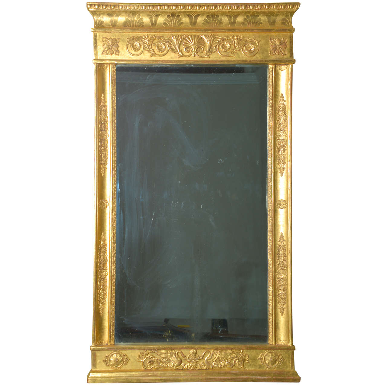 19th c Regency  water gilt mirror