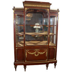 19th c signed Sormani viewing cabinet