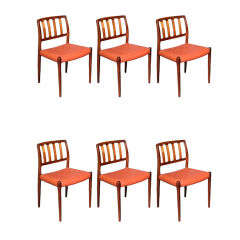 Danish Vintage Dining Chairs Niels Moller No. 83