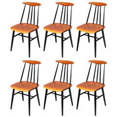 Set of 6 Fanett Chairs by Ilmari Tapiovaara