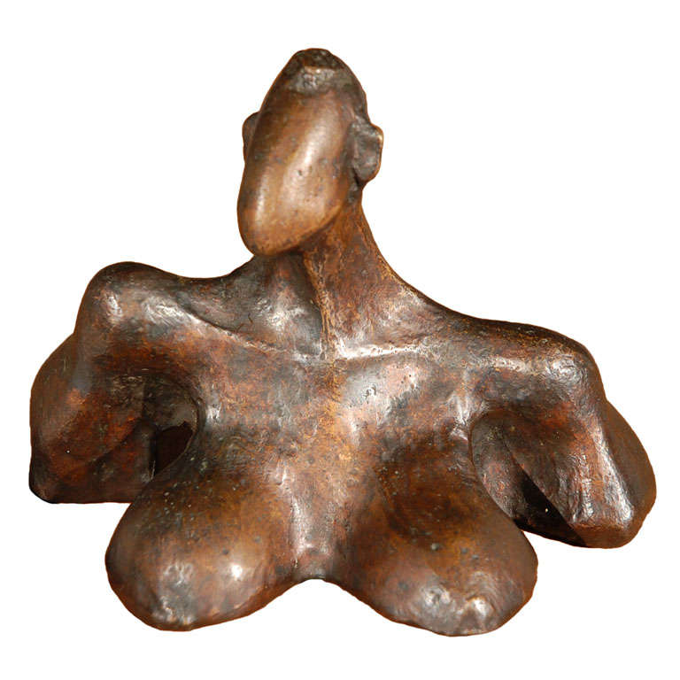Italienische Bronzeskulptur von R. Mosseretti