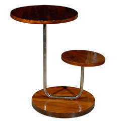 French Art Deco Modernist Bi-Level Accent Table Saturday Shoppin