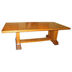 Large Oak Library Table
