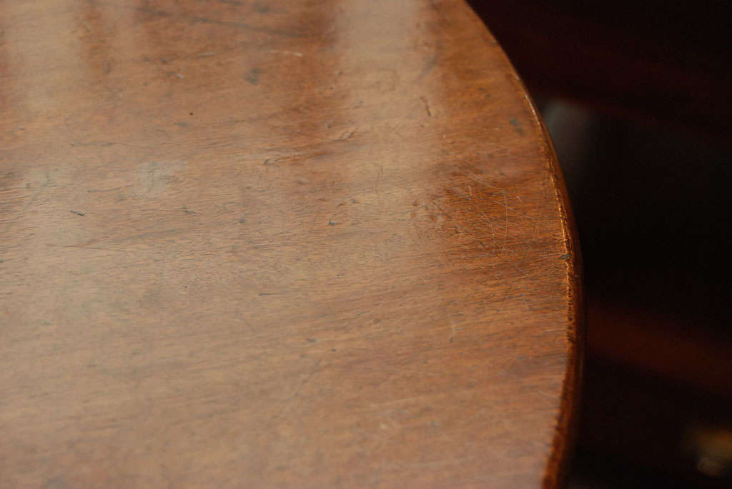 Queen Anne Style Walnut Tilt Top Table 4