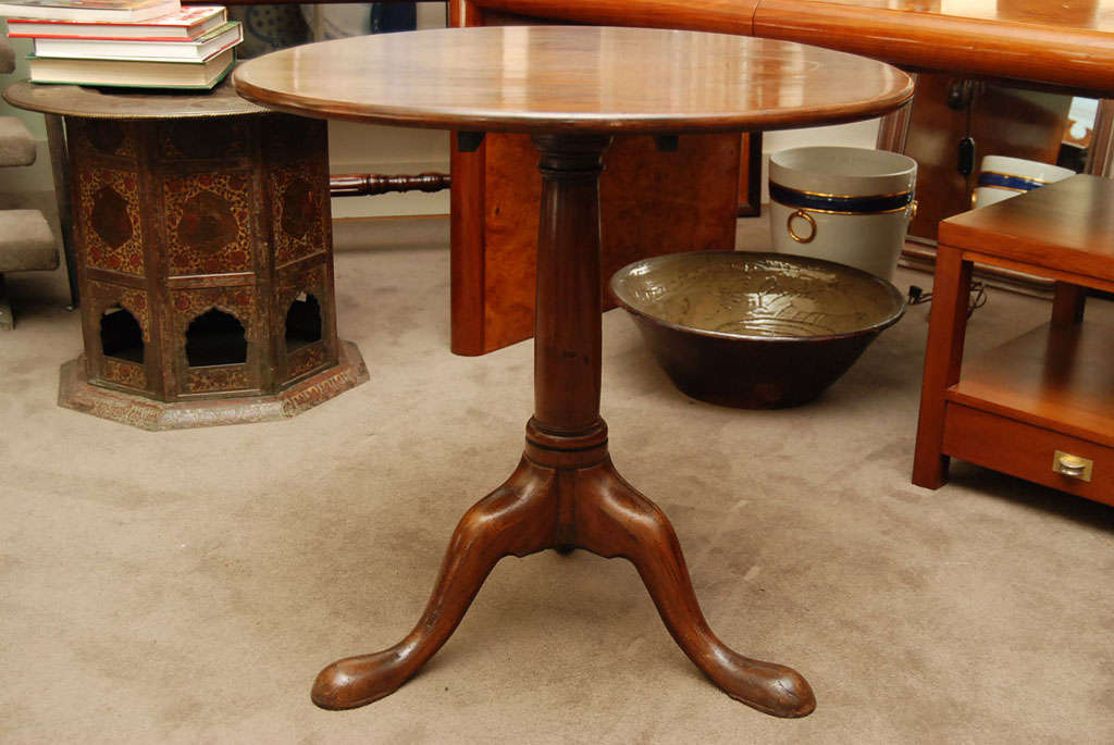 Queen Ann style walnut tilt top table. 19th Century English.