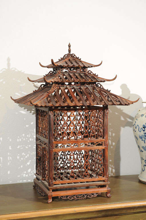 An Imposing Antique Birdcage