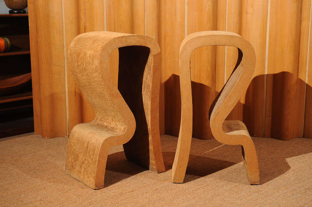 Cardboard Frank Gehry Easy Edge Stools