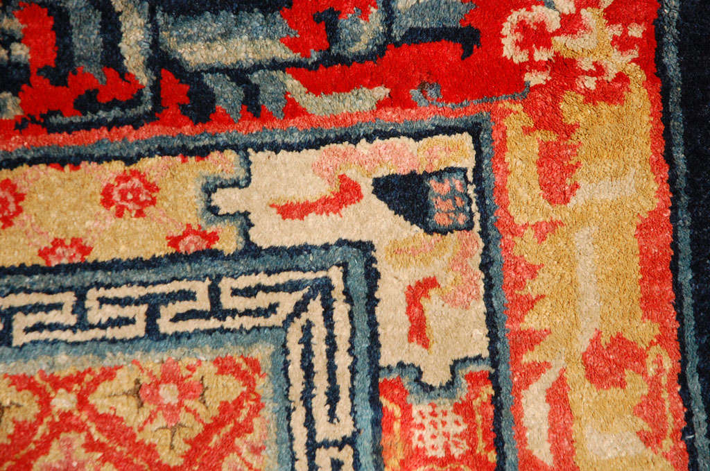 20th Century Antique Chinese Peking Rug For Sale