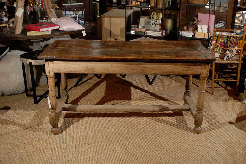 19th Century Farm Trestle Table