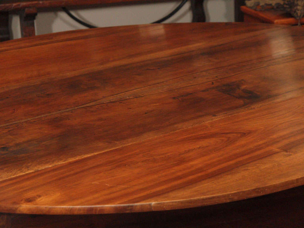 Large 19c. Spool Leg Dining Table 2