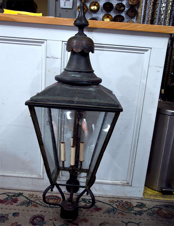 Converted 19th Century  Outdoor Gas Lamps For Sale 2