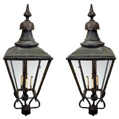 Converted 19th Century Outdoor Gas Lamps