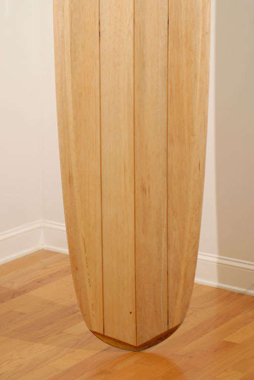 Balsawood Surfboard by Andres Kozminski In Excellent Condition In Atlanta, GA
