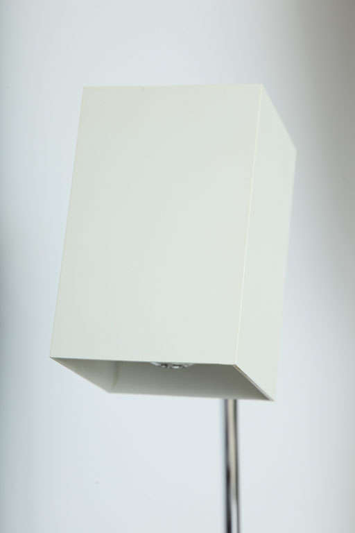 Cube White Desk Lamp by Robert Sonneman 1