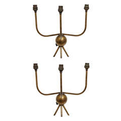 Pair of "Hirondelle" sconces by Jean Royere