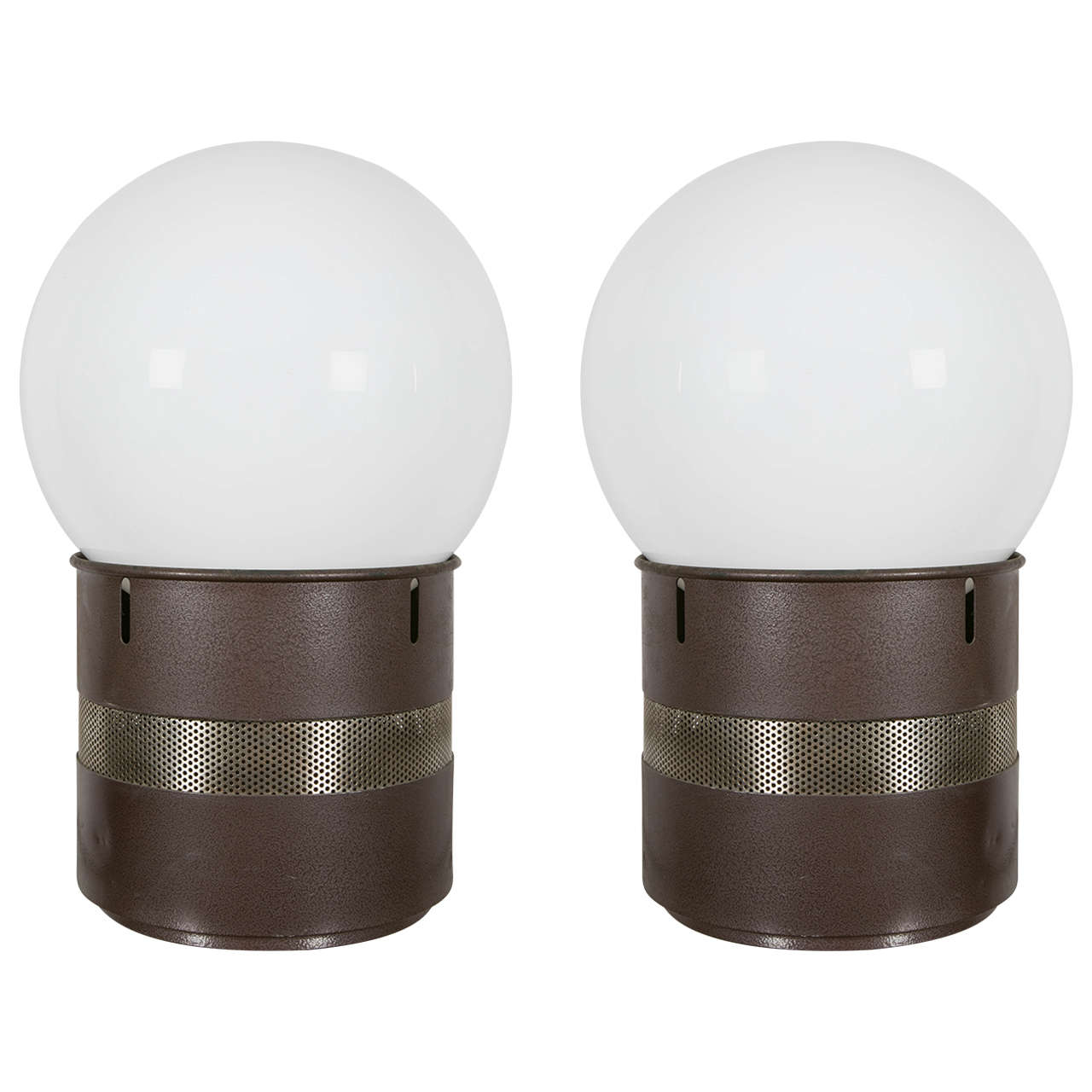 Pair of Mezza Oracolo Table Lamps by Gae Aulenti