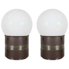 Pair of Mezza Oracolo Table Lamps by Gae Aulenti