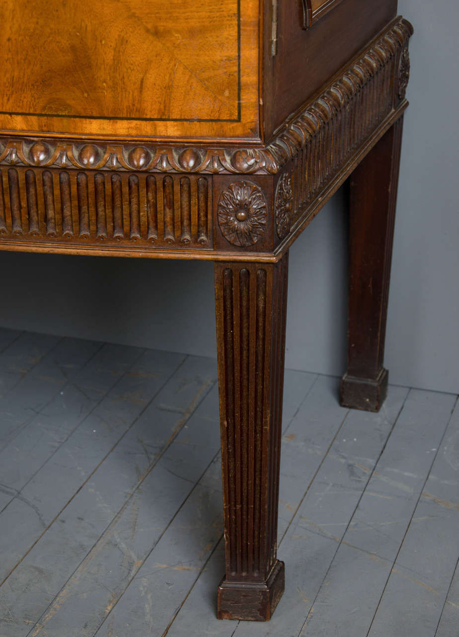 20th Century Mahogany Sheraton Revival Style Cabinet by Howard and Sons
