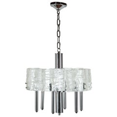 Vintage Six-Arm Chandelier in the Style of Kalmar