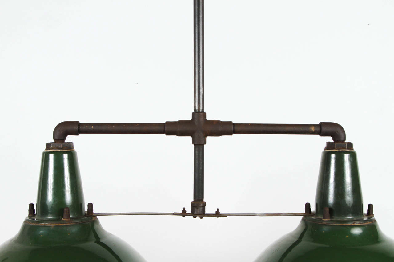 Steel Double Enameled Industrial Light Fixture