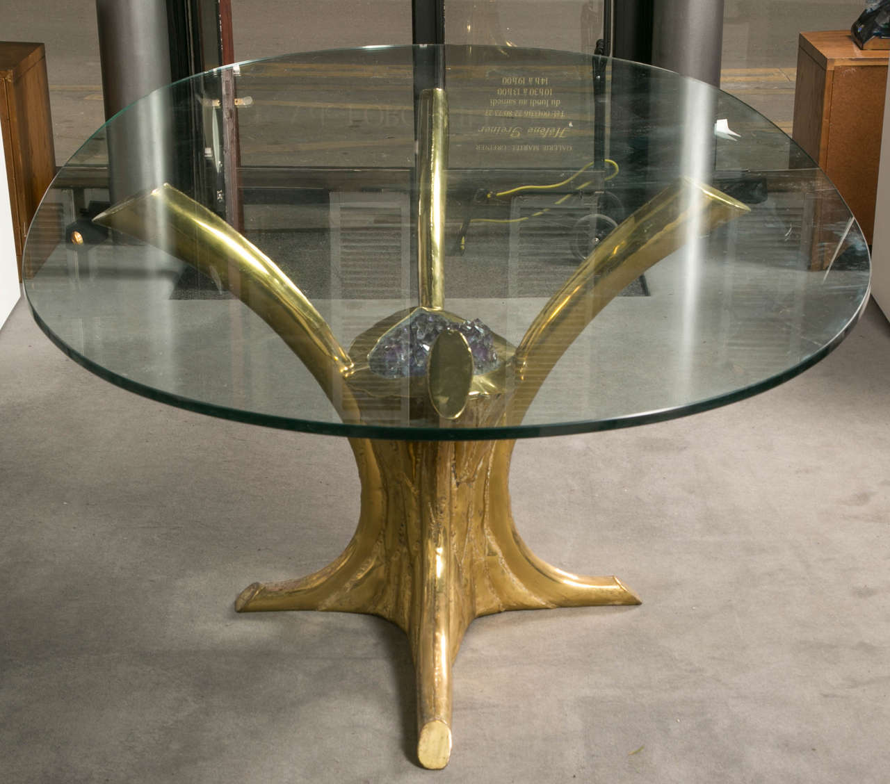 French Impressive Table Attributed to Jacques Duval-Brasseur For Sale