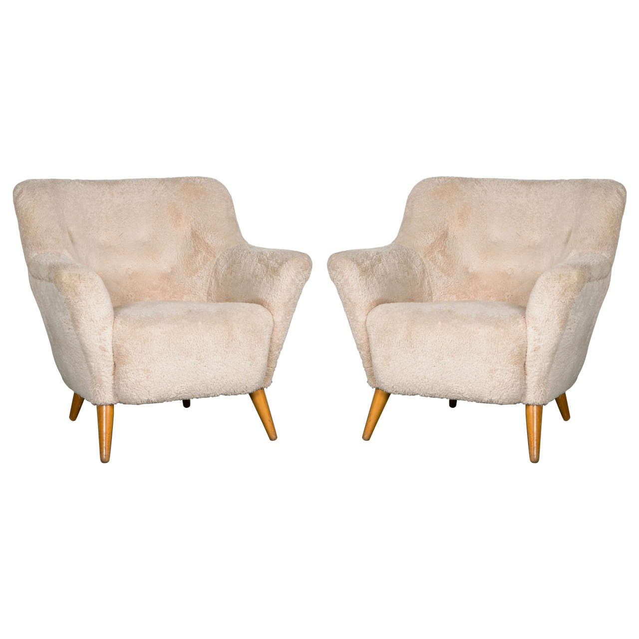 Flemming Lassen Pair of Armchairs, circa 1940 For Sale
