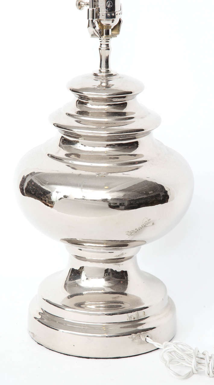 Bitossi Platinum Glazed Ceramic Lamps 1