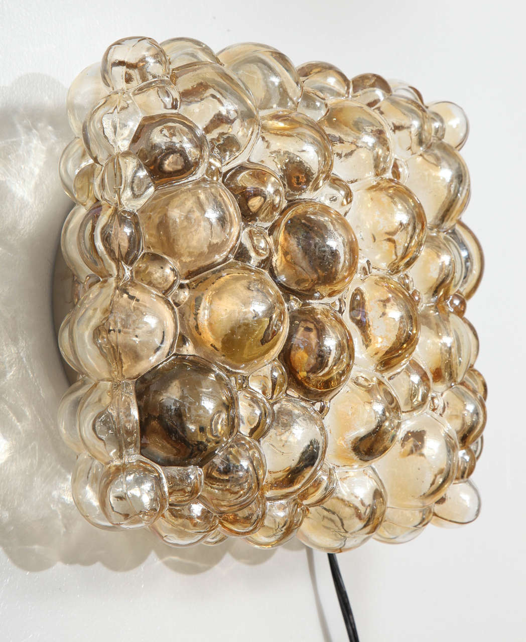 Scandinavian Modern Champagne Bubble Glass Sconces by Helena Tynell