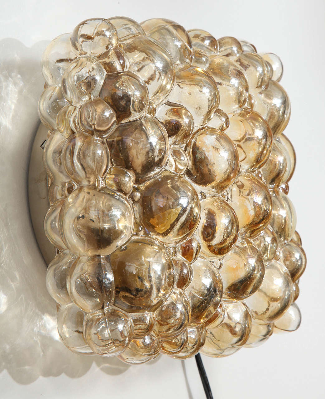20th Century Champagne Bubble Glass Sconces by Helena Tynell